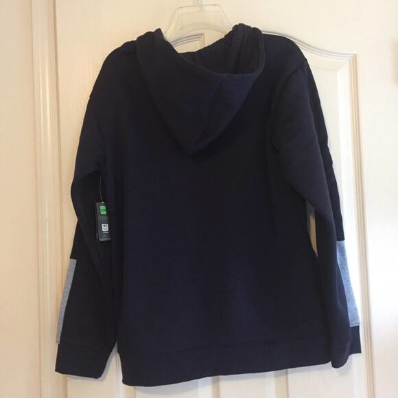 RBX Navy Fleece Full Zip Hoodie Sweatshirt‎ Boys Size 18/20 - Picture 2 of 5